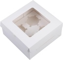 12pcs White Cupcake Boxes Inserts for Cake Packaging and Dessert Storage for Weddings Birthdays and Celebrations