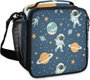 Lunch Bag Personalized Insulated Lunch Bag Reusable Lunch Box Picnic Travel Lunch Tote Bag Snack Bag Starry Sky - Rocket (37)