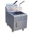 Globe GF30G 30-Pound Natural Gas Countertop Fryer, Stainless Aluminum