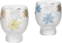Aderia S6240 Sake Glass Pair Set 4.9fl oz(145ml) The Premium Nippon Taste SHIKI-MEGURI(Four Seasons) Maple leaf Made in Japan