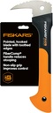 Fiskars 12" Hookaroon - Non-Slip Grip Handle with Pointed, Angled Blade - Landscaping Tool for Rotating, Dragging, Stacking Logs - Black/Orange