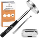 Mulwark 3pcs Telescoping Magnetic Pickup Tool Set with Pull Force, Magnet Stick Extendable up to 33.3in, Telescopic Magnetic Pick-Up Tool with Magnetic Pickup Pen, Rust-Proof Magnetic Tray (Large)