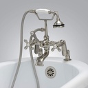 Vintage Tub & Bath Deck Mount Clawfoot Tub Faucet with Handshower