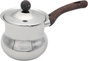 HouseVibe Turkish Coffee Pot Melting Chocolate Pot Easy to Clean Teapot with Lid Universal with Handle Coffee Kettle Butter Melting Jug- D