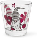 Excelsa Gnome Sweet Gnome Set of 6 Glasses Water, Glass, Capacity: 250 ml