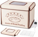 Bread Proofing Box with 68-113℉ Temp Control & 99H Timer - Folding Bread Proofer Sourdough Proofing Box with Metal Rack Warming Foldable Proofer for Dough, Baking, Pizza