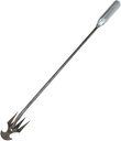 2024 New Weeding Art@ifact Uprooting Weeding Tool, Hand Weeder Tool Dual Purpose Manual Weed Puller Tool Remove Weeds for Garden Backyard Farm Planting & Weeding Silver - 19''