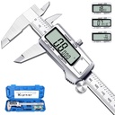 Kynup Digital Caliper, Caliper Measuring Tool, Micrometer Dial Vernier Caliper with Large LCD Screen, Full Turn Off, Stainless Steel, Switch from Inch Metric Fraction (6Inch/150MM)