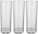 IMIKEYA 3pcs Clear Drinking Glass Set Modern Glassware for Water Coffee Tea Safe Smooth Surface for Home Office and Parties Versatile Juice and Beverage Cups