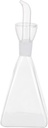 IMIKEYA 500ml Square Glass Olive Oil Bottle Kitchen Seasoning Container Easy Pour Spout for Cooking and Food Storage Condiment Dispenser