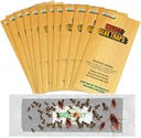 30 PCS Cricket Traps Indoor for Trapping Insects, Mice, Spiders, Bugs, Crickets, Scorpions, Roaches, Super Sticky & Non-Toxic Glue Board Pre-Baited with Fruity Scent Attractant - 9.5 x 3.15 in