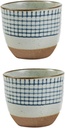 PRETYZOOM 2pcs Japanese Style Ceramics Sake Cups Hand Painted Smooth Surface Chic Design