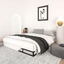 Qingzhou 5 Inch Box Spring for Queen Bed, Heavy Duty Metal Mattress Foundation, 3000 lbs Capacity, Low Profile Bed Base, Noise-Free, Easy Assembly, Fabric Cover