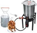 LoCo Cookers 36 Quart SureSpark Turkey Fryer, Extra Large