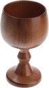 Wooden Wine Goblet Unbreakable Stemmed Red Wine Glass Eco-friendly Natural Wood Cup for Home Bar Parties and Picnics Classic Design with Thermal Insulation Features