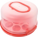 KICHOUSE 10 Heavy Duty Cake Box Handle Portable Cake Carrier Cover Food Container