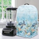 Undersea Turtle Coral Blender Dust Cover Kitchen Small Appliance Decor Anti Fingerprint Oil-proof Dust Protection Stand Mixer Food Processor Juicer Cover 9.4 x 7.2 x 15.9 inch