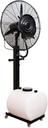 ADASP Oscillating Misting Fan,Outdoor Industrial Fan,Super Strong Wind,Cooling Floor,with White Water Tank,3-Speed,for Cooling Patios, Pool Sides, Gardens, Worksites and Decks