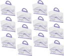 12pcs Tiered Cake Boxes Plastic Cake Carrier for Baby Shower Birthday Party