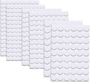 580 Pcs Self-Adhesive Screw Hole Stickers, 6-Table Self-Adhesive Screw Covers Caps Dustproof Sticker 12mm, 15mm, 21mm White