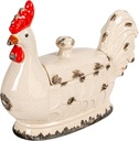 Creative Co-Op Rooster Container with Lid