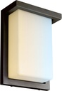 Sunlite 88673 8” Modern LED Wall Sconce Light, Outdoor Fixture, Adjustable 3 CCT 3000K-5000K, 12 Watts, 600 Lumens, Opal Shade, Oil Rubbed Bronze, Indoor for Bathrooms, Garage, Hallways & Entryways