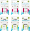 DrTung's Smart Floss - Natural Floss, PTFE & PFAS Free Floss, Gentle on Gums, Expands & Stretches, BPA Free Floss - Natural Dental Floss Cardamom Flavor (Pack of 6)