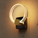 L LOHAS LED Night Lights Plug into Wall, Plug in Night Light with Light Sensor, 3000K Soft White, 0-100LM Brightness Adjustable, Bubble Nightlight for Bathroom Bedroom Hallway