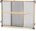 Safety 1st Bamboo Baby Gate for Doorways, No Drill Gate with Door, Dog Gates, Fits 28"-42", 24" High, Bamboo and Black
