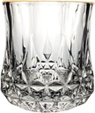 European Whiskey Thick Bottom Wine Glass Hand-painted Foreign Wine Glass Crystal Glass Water Glass(D)
