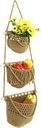 ABOOFAN Fruit Bowls Fruit and Vegetable Storage Hanging Wall Baskets Kitchen Wall Organizer Decorative Easy to Install