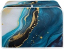 Marble Print Toaster Covers Dustproof Toaster Cover for Most Standard Two Slice Toaster Dust & Fingerprint Protection Oven Toaster Covers for Kitchen
