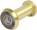 Home Safety Weatherproofing 180 Degree View Angle Door Viewer Peephole Window Insulation Kits Gold Tone