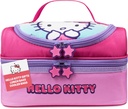 Get Trend Hello Kitty Lunch Bag Anime Insulated Lunch Box with Two Compartments for Picnic Snacks Cooler Bag Gifts for Kids (Pink Hello Kitty)