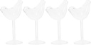 Luxshiny 1set Bird Shape Wine Glass Unique Transparent Cocktail Goblets for Weddings Parties and Home Bar Decor Premium Glass Material for Comfortable Use