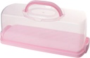Portable Bread Box Handle Rectangular Loaf Cake Storage Container Lid for Outdoor Use and Safe Transport of Breads and Snacks Capacity