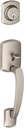 Schlage F58 GRW 619 Greenwich Exterior Half of Handleset Lever, Satin Nickel (Exterior Half Only)
