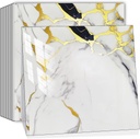 10-Sheets Peel and Stick Backsplash Marble 12"X12" Self Adhesive Wall Tile Back Splashes for Kitchen Bathroom Golden Pattern(1, Gray Crack)