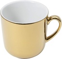 Dibbern Solid Color 2014400070 Mug with Handle Porcelain Gold Volume: 0.32 L