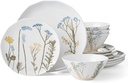 Lenox 896601 Wildflowers 12-Piece Dinnerware Set