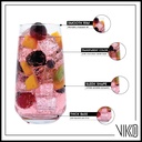 Vikko Drinking Glasses Set of 6, Highball Water Glasses 16.25 Ounce, Premium Tall Drinking Glass, Dishwasher Safe Drinking Ware
