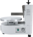 Birthday Cake Cream Smooth Coating Decoration Machine Cake Butter Cream Spreading Machine Cake Bread Cream Jam Spreader 110v,for 4" to 12" Cake, 60-200RPM Rotating Speed (White)