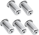 NUOBESTY 5Pcs Stainless Steel Security Door Bolt Latch Invisible Door Lock for Home Protection Easy Installation Household Door Supplies
