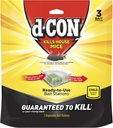 d-Con Disposable Corner Fit Mouse Bait Station, 0.5 Oz (Pack of 3)