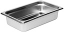 Soro Essentials- 1/4 Size 2-1/2" Deep Stainless Steel Anti-Jamming Steam Table Pan 24 Gauge- Chafer Food Pan Stackable Anti-Jam Steam Pan for Hotel Restaurant Supplies Party Buffet Event Catering