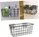 1pc Japanese Style Wall Mounted Storage Basket for Kitchen and Bathroom Black Hanging Organizer No- Versatile Storage for and Cleaning Supplies