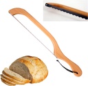 Out of the Woods of Oregon Made in the USA Bow Style Bread and Bagel Slicer Bread Knife for slicing Sourdough, Bagels and more - Natural Alder (RIGHT HANDED)