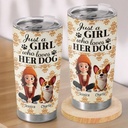 Pawfect House Custom 2D Tumbler, Personalized Birthday Gifts For Dog Lovers, Dog Dad And Mom, Carry Your Pup Everywhere, Stainless Steel Coffee Tumbler Gifts For Women, Dogs Lover Gift (1 Pet)