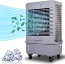 75L Evaporative Air Cooler 53", 20 Gal Tank, 90°Oscillation, 400W 7 Speeds Swamp Cooler, Industrial Strength Swamp Water Cooler for Outdoor Commercial Factories - Gray