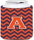 Caroline's Treasures CJ1042-ATBC Letter A Chevron Orange and Blue Tall Boy Hugger Can Cooler Sleeve Hugger Machine Washable Drink Sleeve Hugger Collapsible Insulator Beverage Insulated Holder